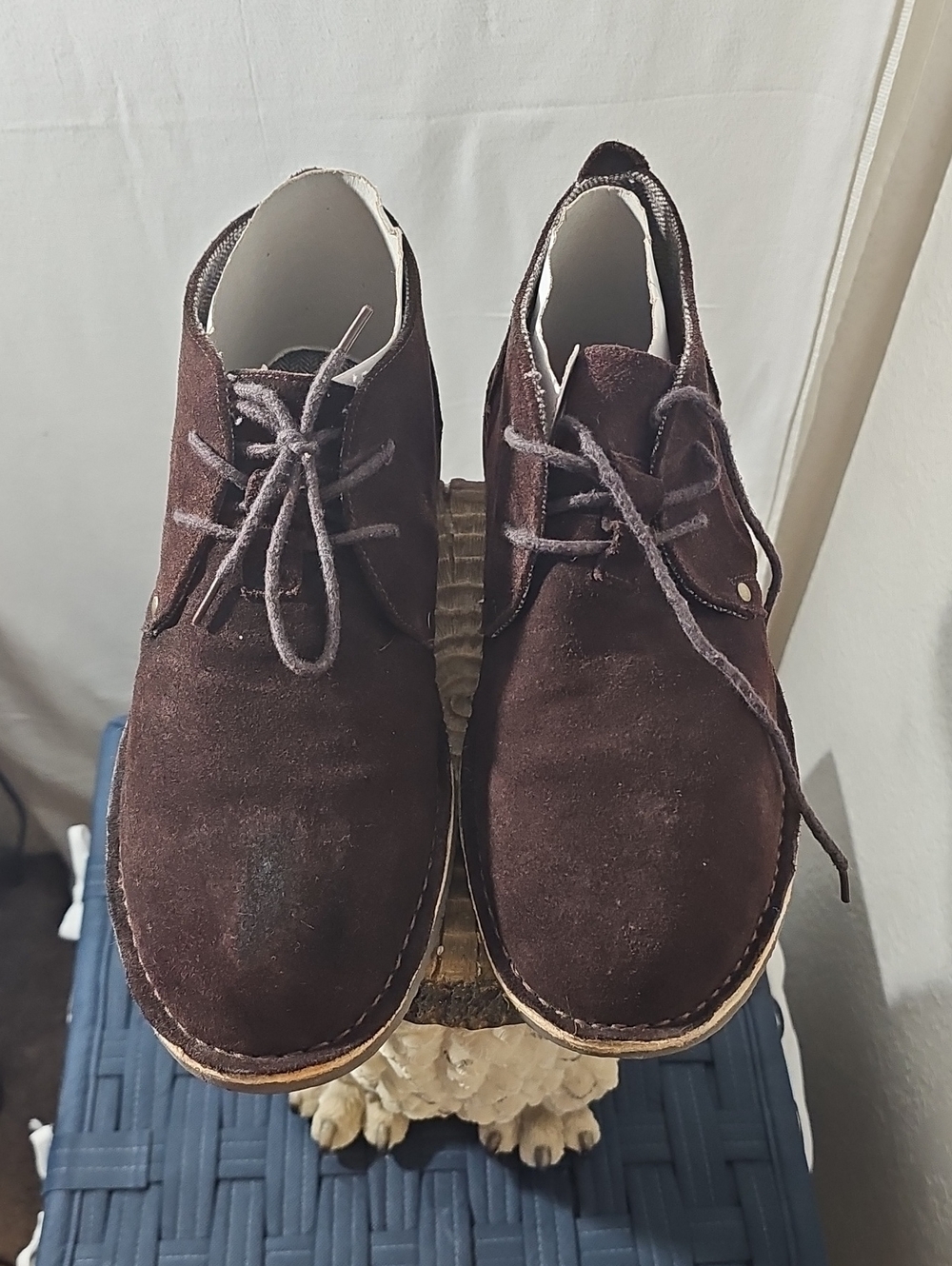 Via Spiga Men's Dark Brown Suede Chukka Boots